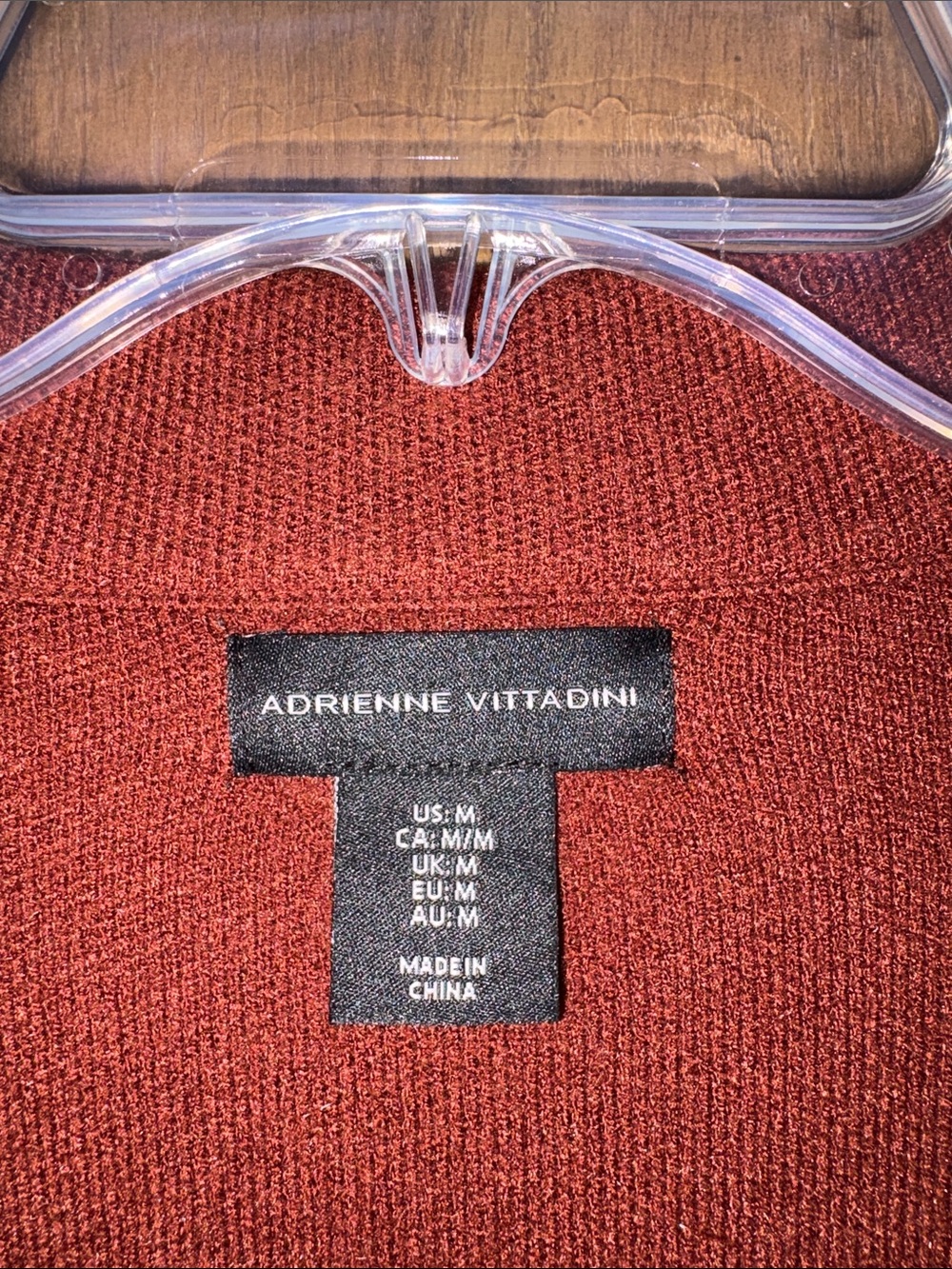 ANTONIO MELANI rust button-front knit blazer - Picture 3 of 4